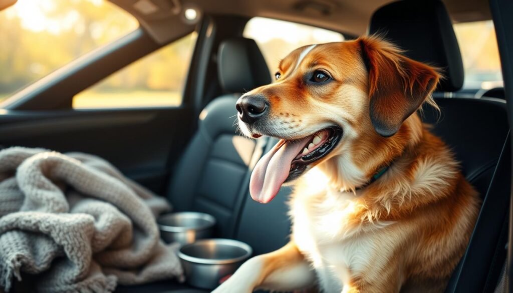 Dog in car