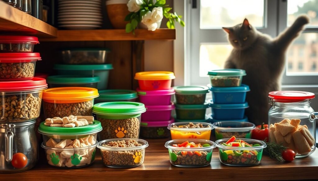 Storing homemade cat food