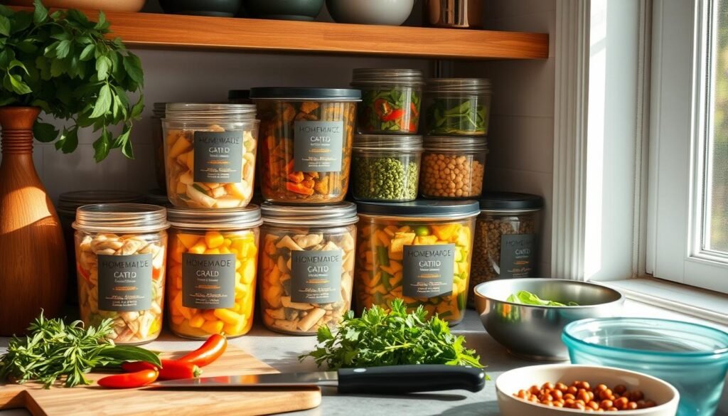 Storing homemade cat food