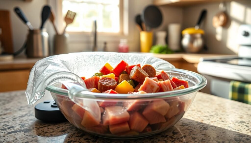 Thawing frozen dog food
