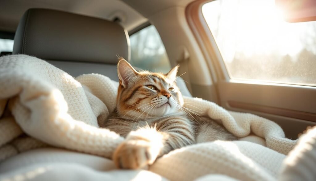 calming cat for car rides