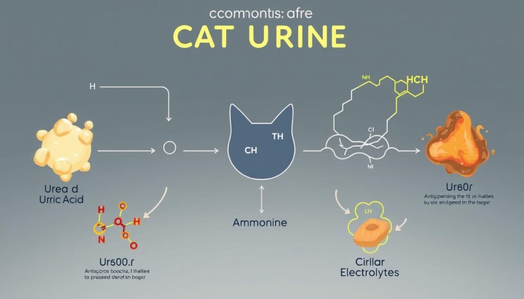 components of cat urine