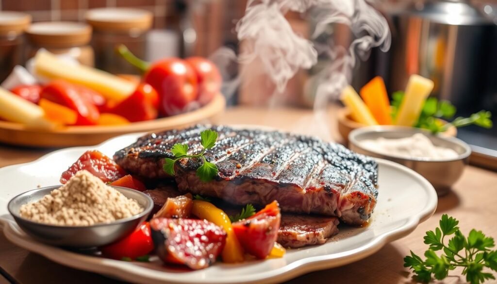 cooked meat with EZComplete