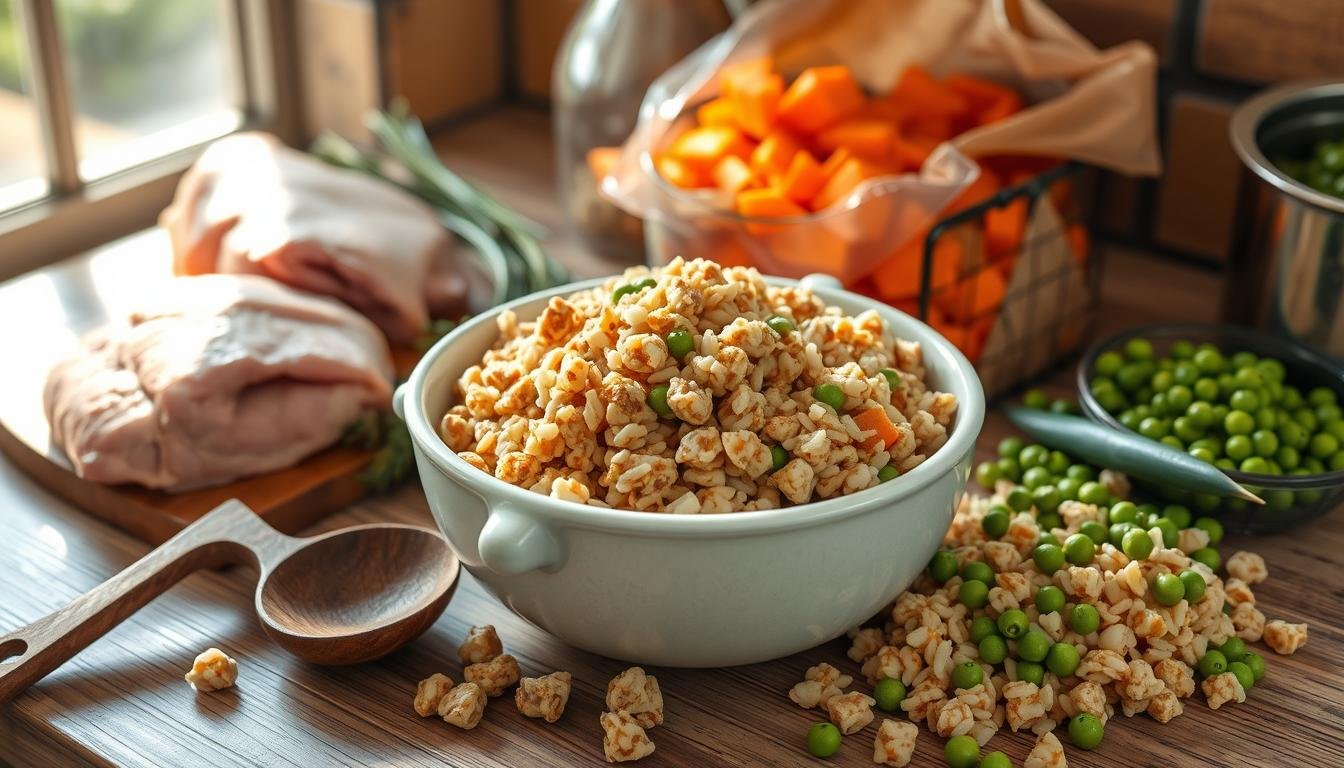Image showcasing Turkey and Rice Dog Food Recipe: Homemade Canine Meal