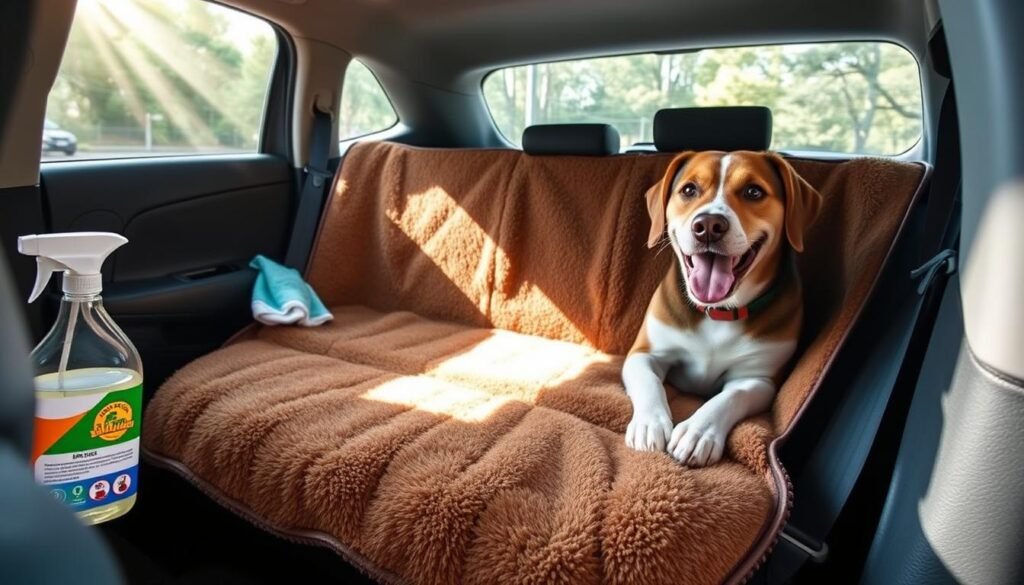 how to clean dog drool off car interior