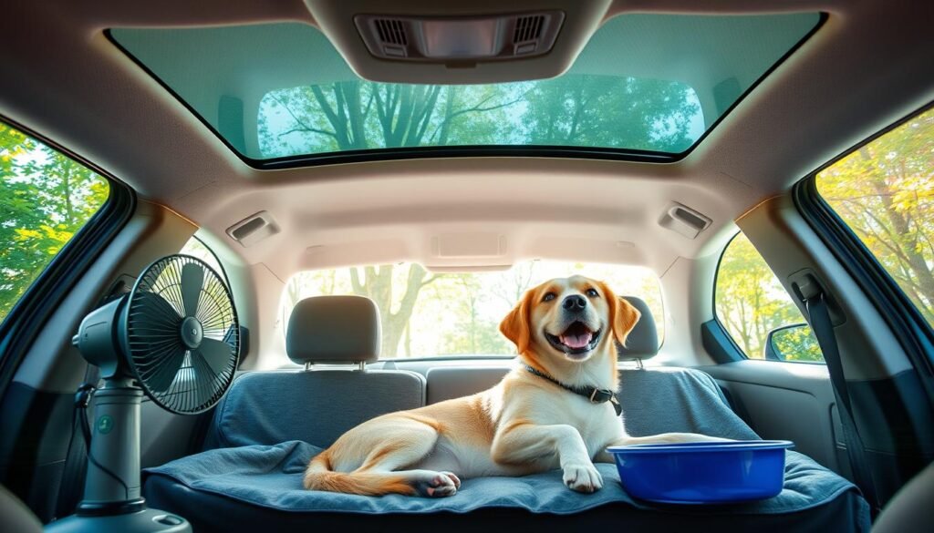 how to keep a car cool for dogs