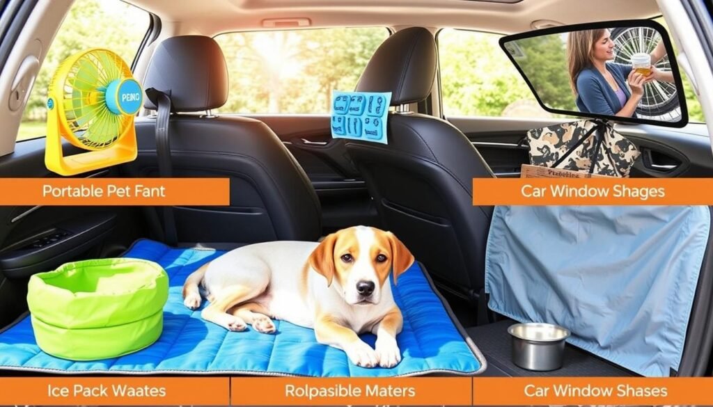 how to keep a dog cool in a car